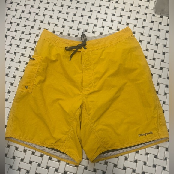 Patagonia Sunburst Yellow Swim Trunks - Picture 1 of 9